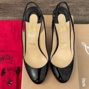 37 fifi sling 85mm black patent